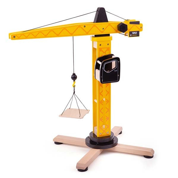 Tidlo Wooden Tower Crane Toy GOODS Superdrug