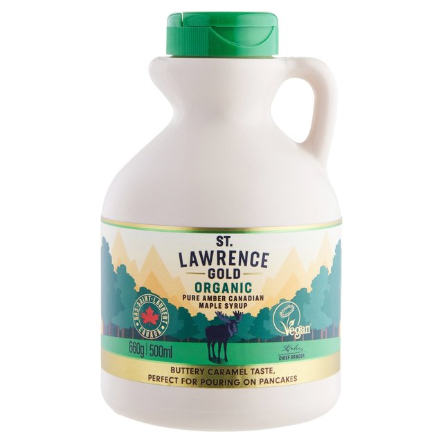 St Lawrence Gold Organic Pure Maple Syrup Amber 500ml GOODS M&S