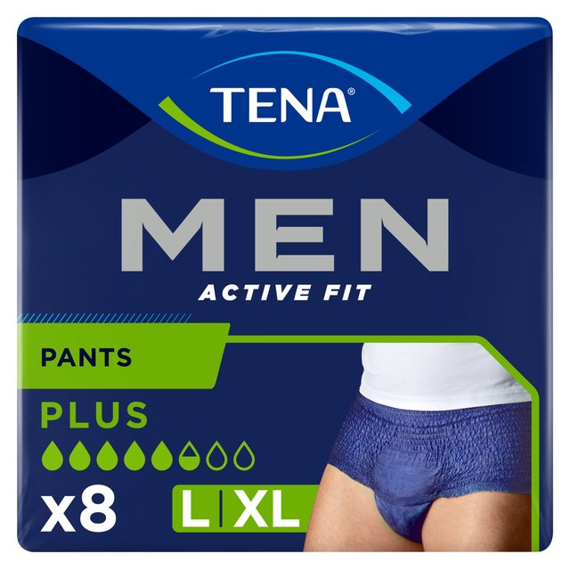 TENA Men Active Fit Incontinence Pants Plus Large   8 per pack GOODS M&S