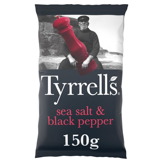 Tyrrells Sea Salt & Black Pepper Sharing Crisps 150g GOODS M&S