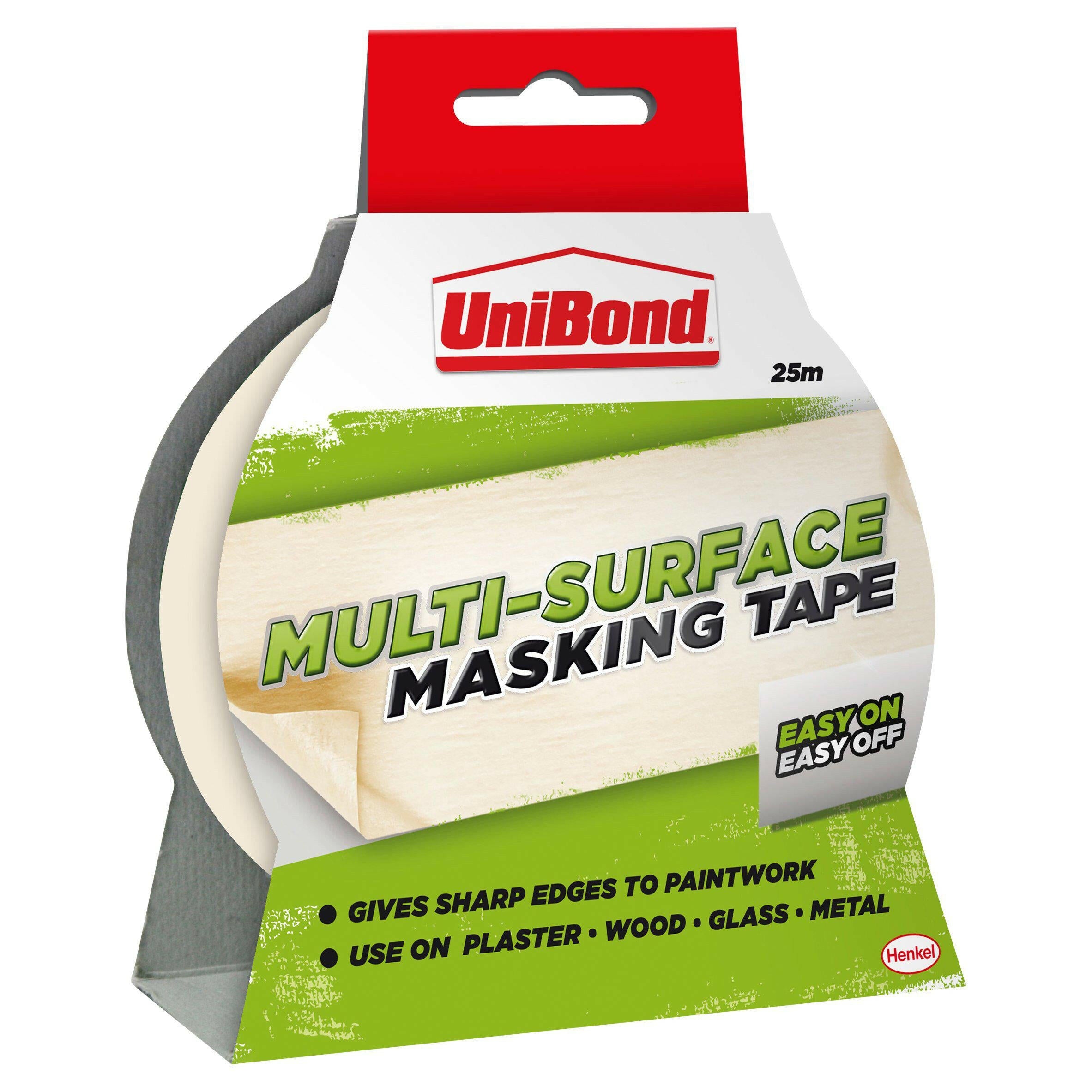 UniBond Easy On/Off Masking Tape 25mm x 25m GOODS Sainsburys