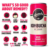 Remedy Kombucha Wild Berry Multipack   4 x 330ml - McGrocer