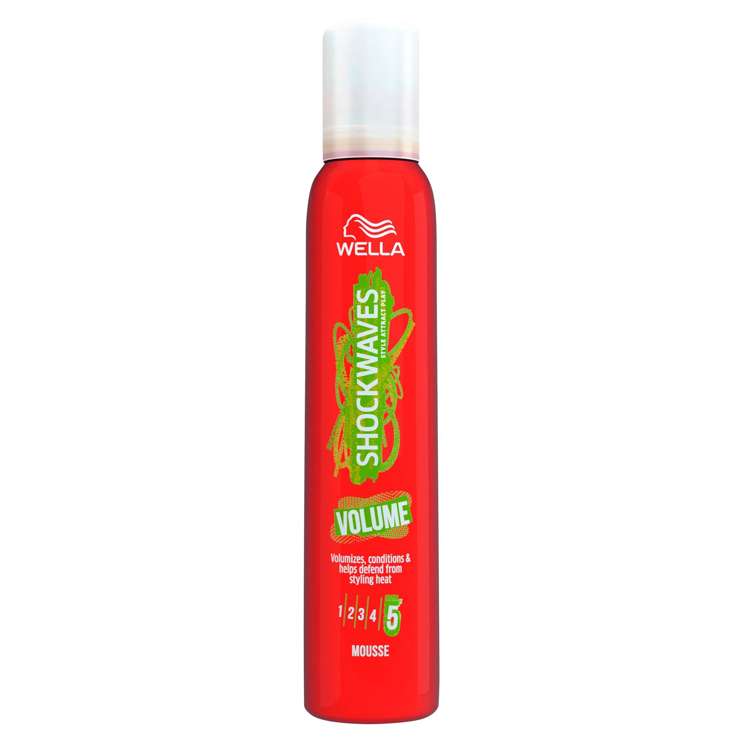Wella Shockwaves Ultra Strong Power Volume Mousse 200ml styling & hairspray Sainsburys