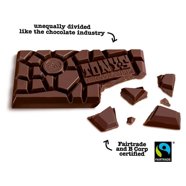 Tony's Chocolonely Dark Chocolate 51% Almond Sea Salt 180g GOODS M&S