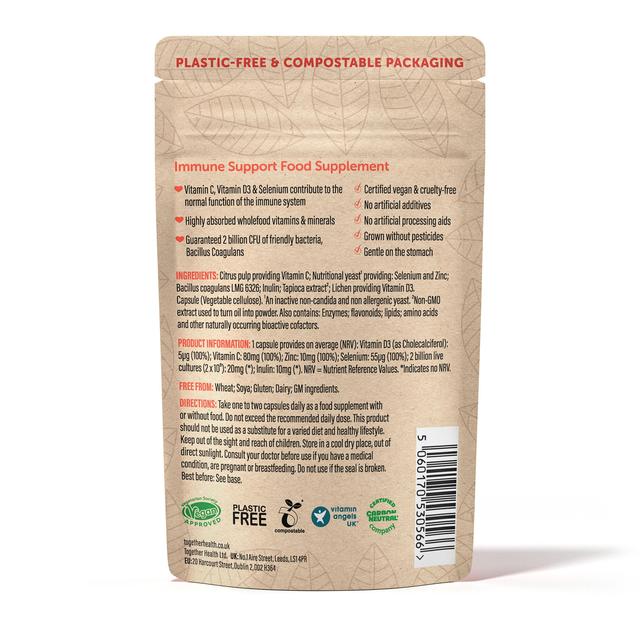 Together Immune Vitamin C Zinc & Selenium Vegetable Capsules    30 per pack GOODS M&S