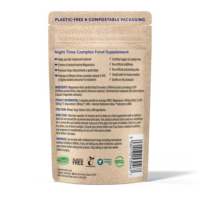 Together Night Time Marine Magnesium Complex Vegetable Capsules    60 per pack GOODS M&S