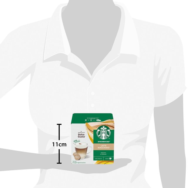 STARBUCKS Latte Macchiato Coffee Pods by NESCAFE Dolce Gusto 12 per pack GOODS M&S