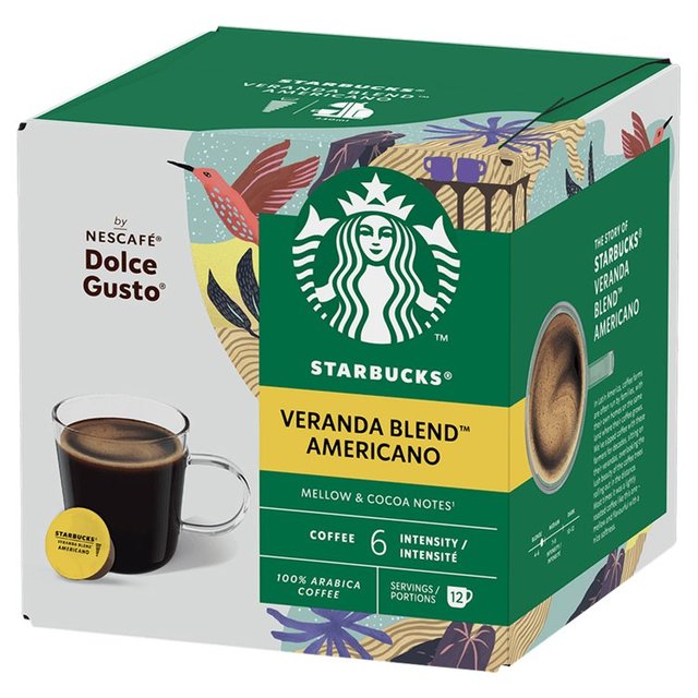 STARBUCKS Veranda Coffee Pods by Nescafe Dolce Gusto 12 per pack GOODS M&S