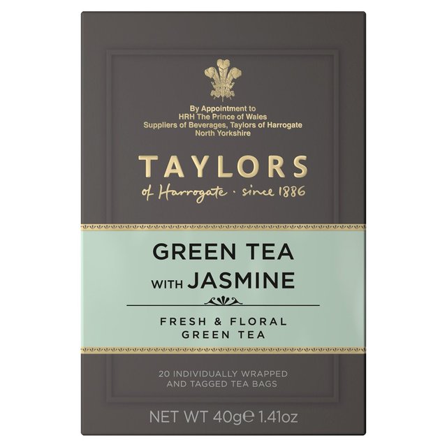 Taylors Green Tea with Jasmine Teabags 20 per pack GOODS M&S