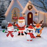 47 inch (1.1m) Santa and Friends with 370 Random Twinkling LED Lights - McGrocer