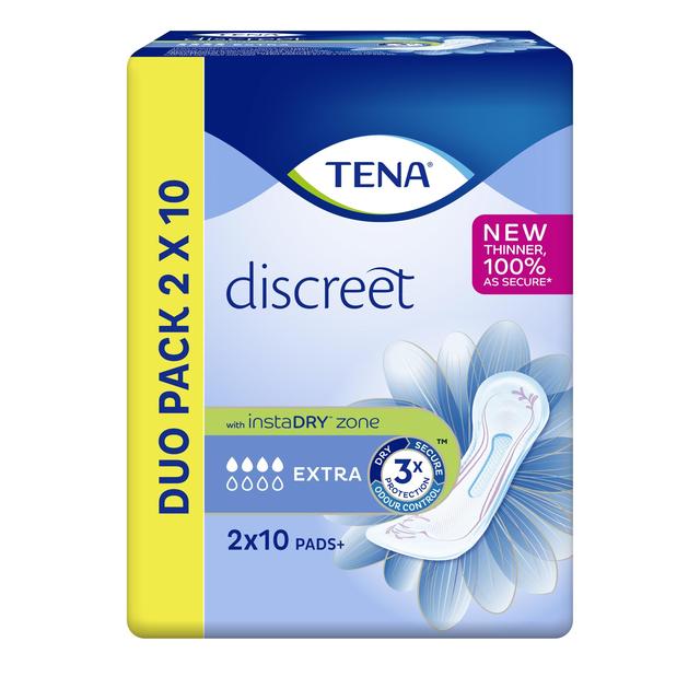 TENA Lady Discreet Extra incontinence Pads   2 x 10 per pack GOODS M&S