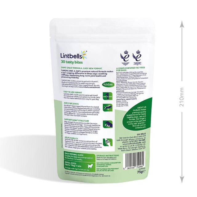 Yumove Chewies One a Day Dog Joint Supplement Small Dog   30 per pack GOODS M&S