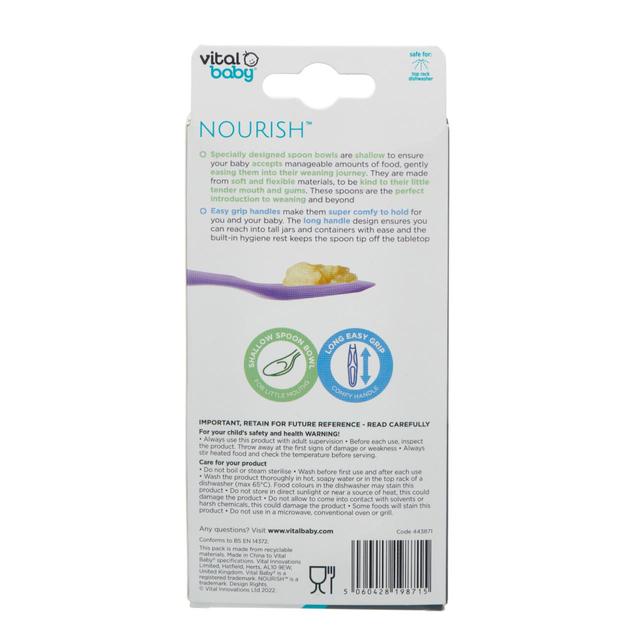 Vital Baby Start Weaning Spoons 5 per pack GOODS M&S