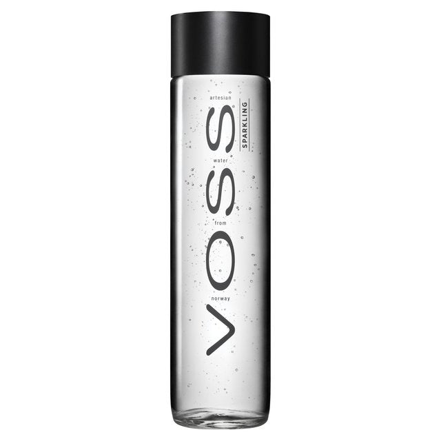 VOSS Sparkling Artesian Water Glass Bottle   375ml GOODS M&S