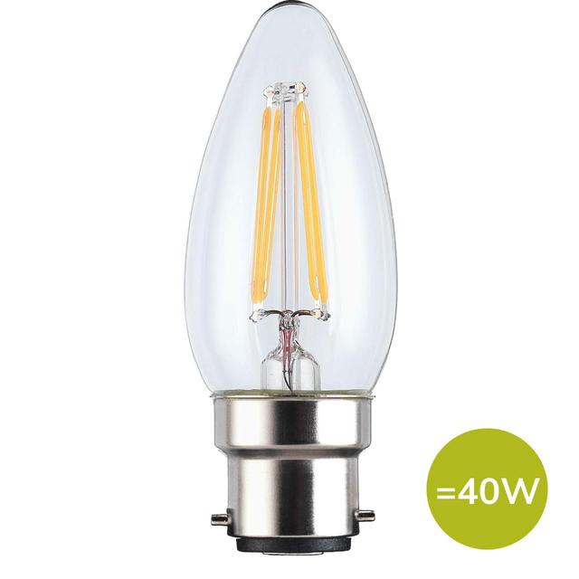 TCP Candle Clear Bayonet 40W Light Bulb GOODS M&S