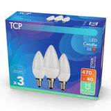 TCP Candle Coated Small Screw 40W Light Bulbs 3 per pack GOODS M&S