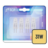 TCP Halogen G4 31W Light Bulbs 4 per pack GOODS M&S