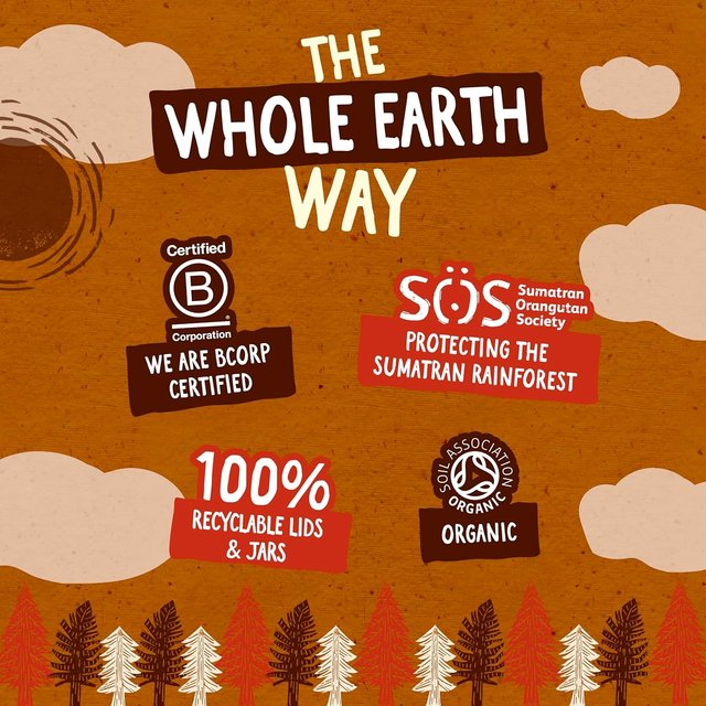 Whole Earth Dark Roasted Peanut Butter 340g GOODS M&S