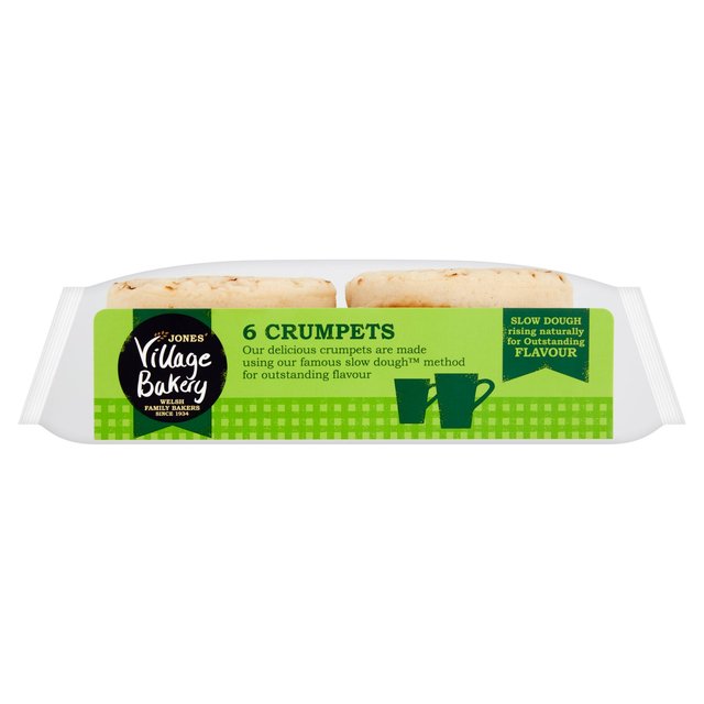 Village Bakery Slow-dough Crumpets   6 per pack GOODS M&S