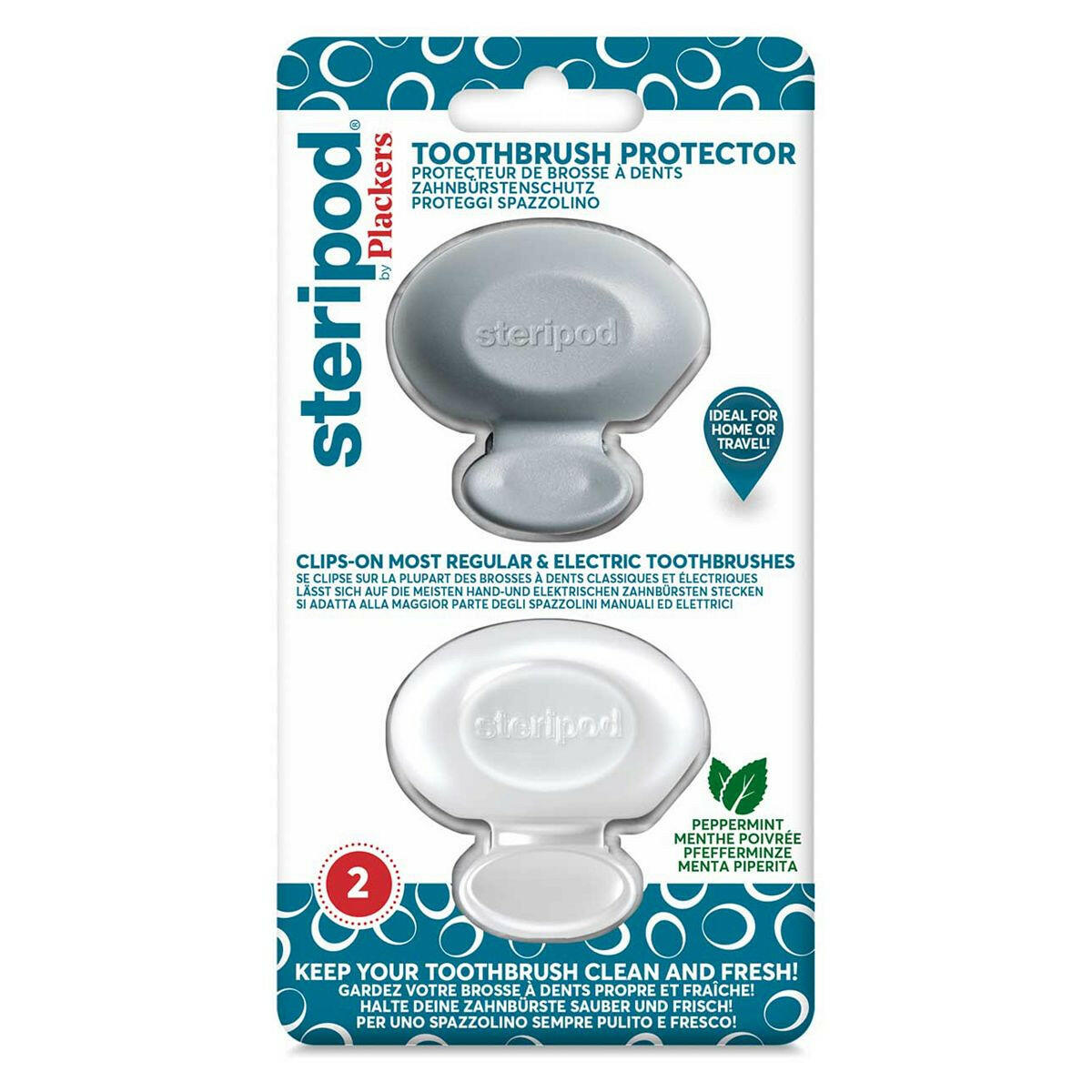 Steripod Clip On Toothbrush Protector - 2 Pack  GOODS Boots