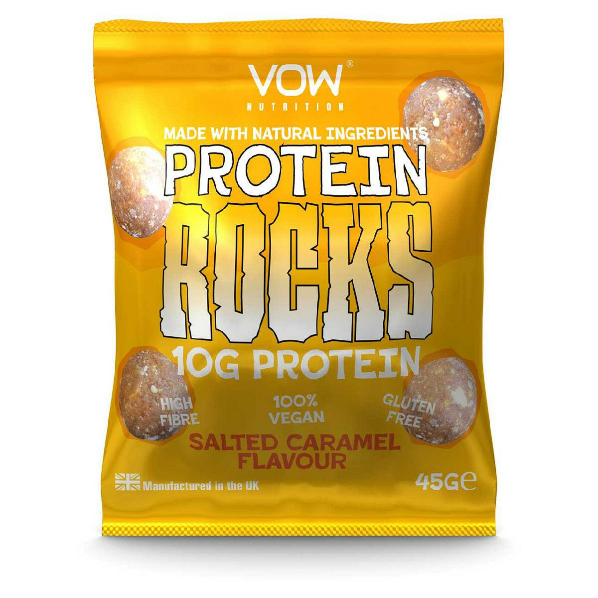 VOW Nutrition Protein Rocks High Protein Snack Salted Caramel - 45g GOODS Boots