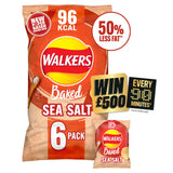 Walkers Baked Ready Salted Multipack Crisps Snacks 6x22g GOODS Sainsburys
