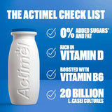 Actimel Strawberry 0% Added Sugar Fat Free Yoghurt Drink 8 x 100g - McGrocer