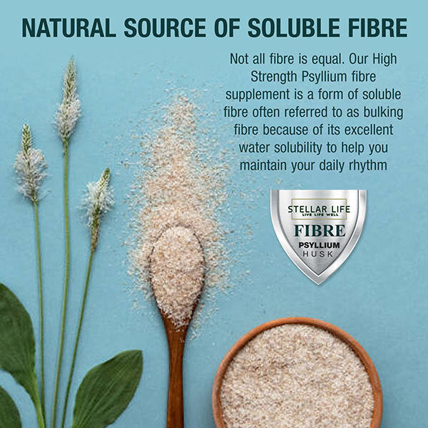 Stellar Life 240 x Psyllium Husk Fibre Supplement Capsules GOODS Superdrug