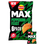 Walkers Max Pizza Hut Pepperoni Feast Multipack Crisps 6x27g GOODS ASDA