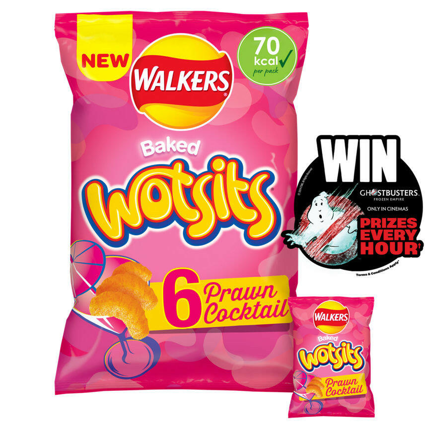 Walkers Wotsits Prawn Cocktail Multipack Snacks Crisps GOODS ASDA
