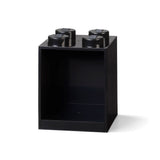 4-Stud Brick Shelf – Black