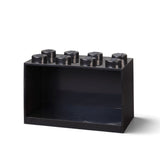 8-Stud Brick Shelf – Black