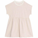 MS Cotton Rich Striped Dress 6-7 Years Neutral