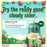 Inchs Cloudy Hazy Apple Cider Can 4 ABV