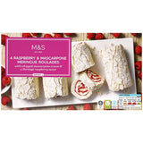 MS 4 Raspberry Mascarpone Meringue Roulades Frozen