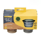 Vital Baby Nourish Store Wean Pots 60ml 6pk - natural