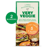 Linda McCartneys Very Veggie Sweet Potato Black Bean Sweetcorn Burgers