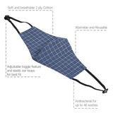 MS Adult Reusable Covid Face Coverings Blue Mix