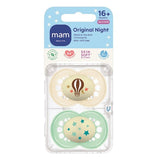 MAM Night Astro 18-36m Soother 2pk