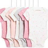 MS Floral Bodysuit 7 Pack 18-24 Months Pink