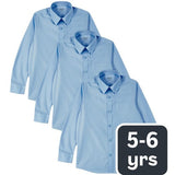 MS Boys Regular Fit Easy to Iron Shirts 5-6 Years Blue