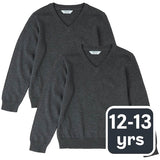 MS Unisex Pure Cotton Jumper 12-13 Years Grey