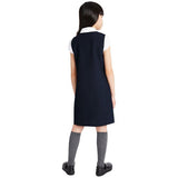 MS Girls Crease Resistant School Pinafores 10-11 Years Navy