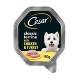 Cesar Classic Terrine Dog Food Tray Chicken Turkey in Loaf