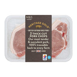 MS Heritage Gold British Pork Chops Thick Cut