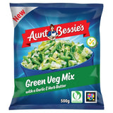 Aunt Bessies Green Veg Mix with a Garlic Herb Butter