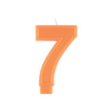 Raised Border Numeral 7 Candle