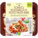 MS Tomato Mozzarella Pesto Pasta Bake