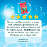 Organix Strawberry Puffcorn Toddler Snacks Multipack 12 months