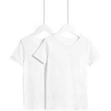 MS Heatgen Thermal Tops 2 Pack 7-8 Years White